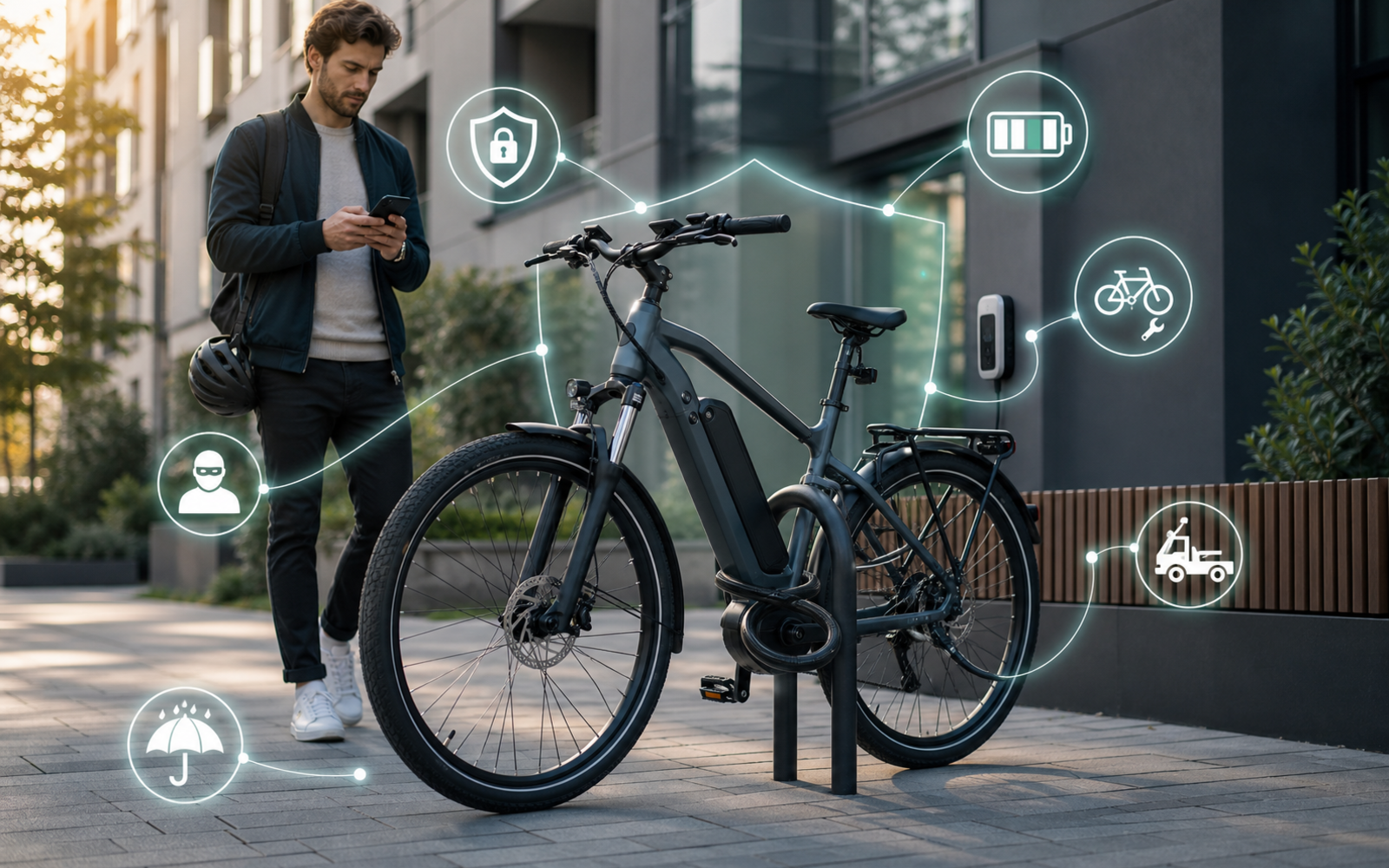 Modernes Themenbild zu E-Bike